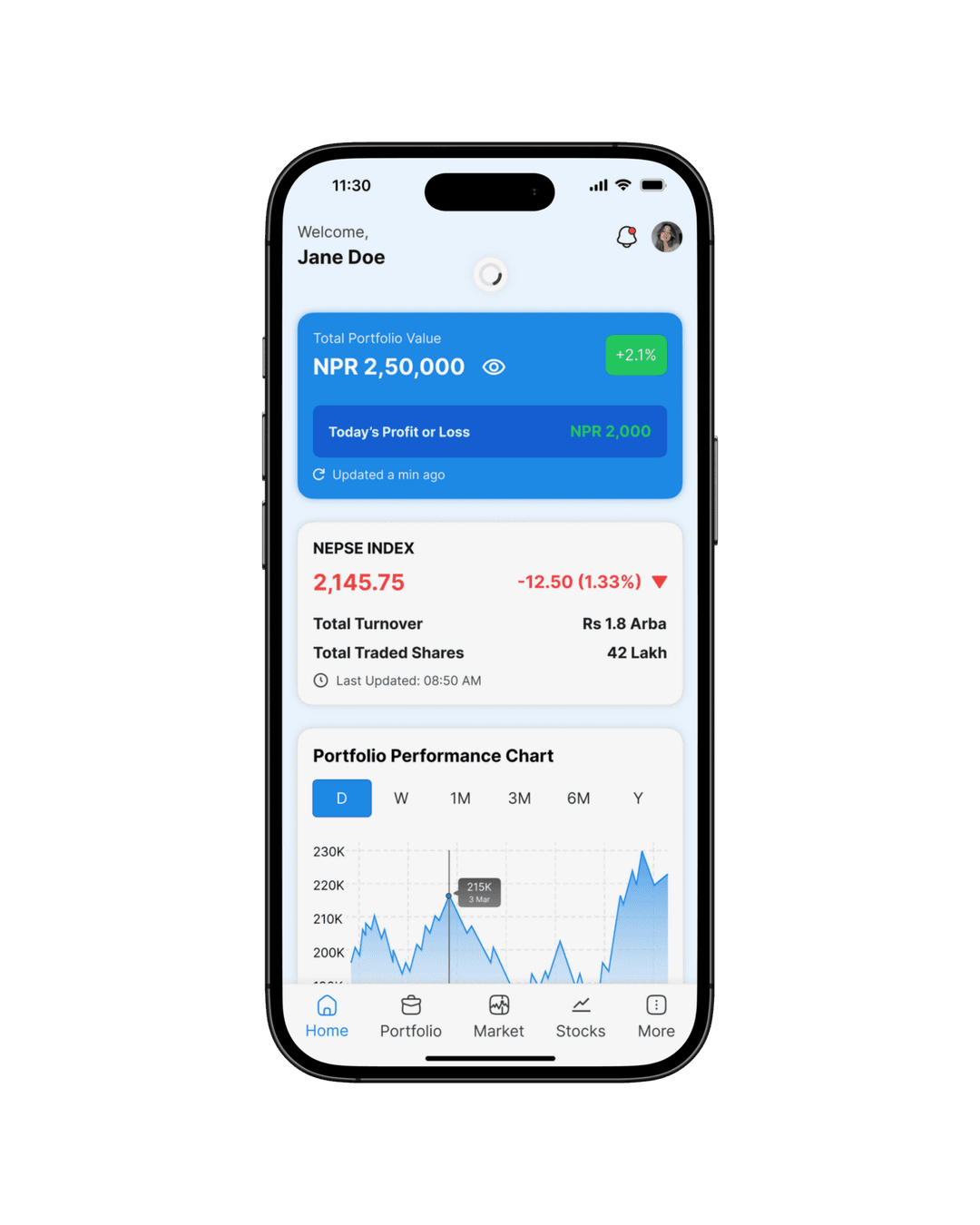 mobile app preview